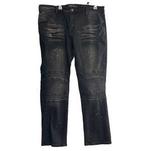 SWITCH Remarkable Slim Straight Men’s Gray Jeans Size 38/32 New Distressed